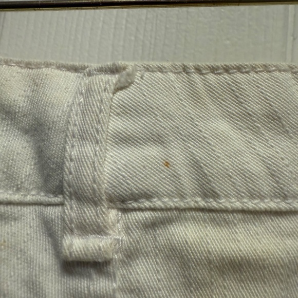 Ambiance Apparel White Jean Shorts (Size Medium) Good Condition (2 Small Stains) - Picture 5 of 6